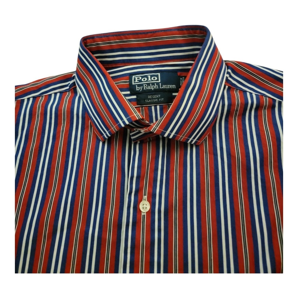 Polo by Ralph Lauren Regent Classic Fit Striped‎ Long Sleeve Shirt